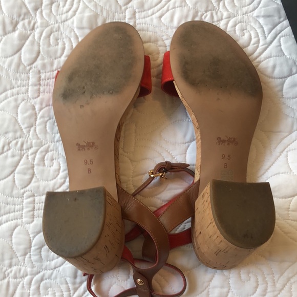 Coach Thompson Suede Sandals - Picture 7 of 8